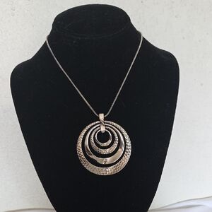 Silver-Tone Pendant Necklace